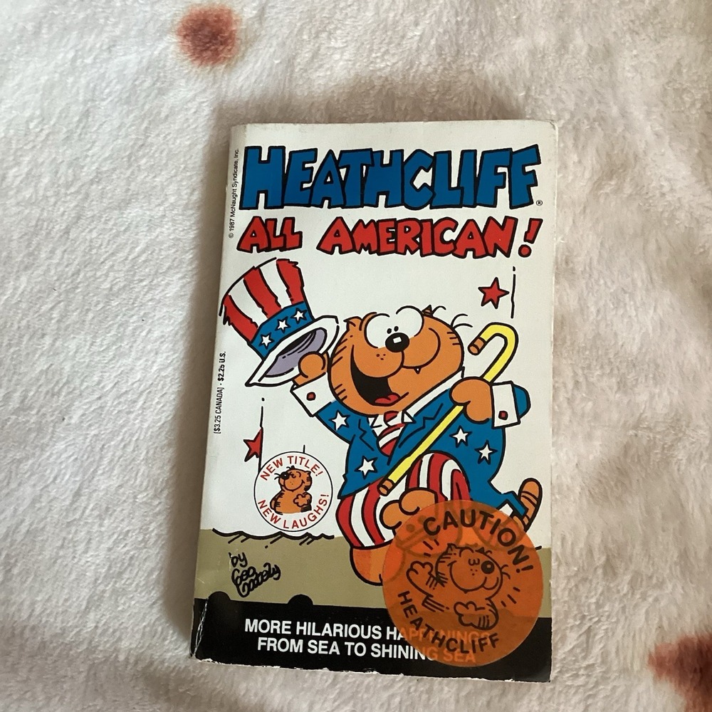 1981 Heathcliff All American by George Gately Comic Strip Book Vintage Paperbac